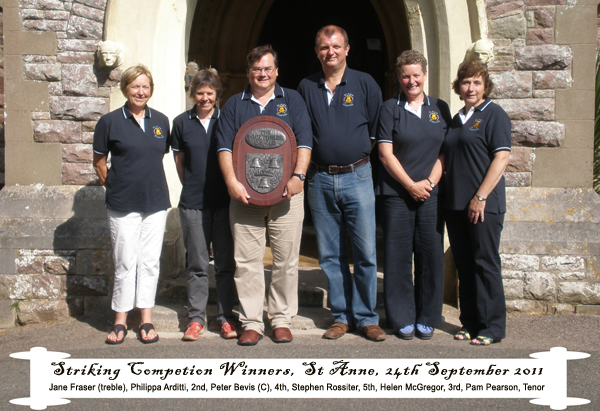 Winners of the Channel Islands 6 bell competition, 14-9-11